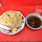 大門 - チャーハン大盛り。