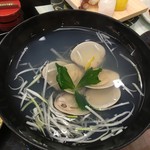 活魚廻転寿し 水天 - ハマグリのお吸い物