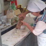 鰻 むさし乃 - オバチャンがところてんを「むにゅ～」っと、、、。