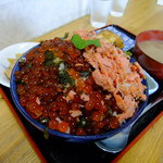 埼玉屋食堂 - 鮭いくらの二色丼