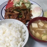 喫茶向陽 - 生姜焼き定食