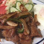 喫茶向陽 - 生姜焼きのアップ