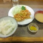 たしろ - 若鶏の衣揚げ定食(16.08.16)