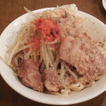 にかいや - ラーメン汁なし＋にんにく以外全部