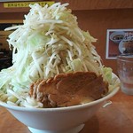 Ramennikyuu - 麺増し110円＋ﾔｻｲマシマシの標高