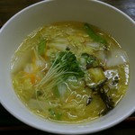 食事処 あむ - えびラーメン（蝦仁湯麺）