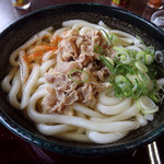 五木屋本舗 - かしわうどん 大盛 (600円)