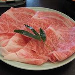 人形町今半 - すき焼き用の肉（山形産）