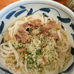 踊るうどん永木 - 肉うどん並ひやひや