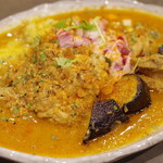 創作カレー ツキノワ - チキン、ミニキーマ