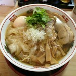 じげん - ワンタンメン(飛魚出汁)＋味玉
