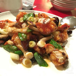 大海老の赤唐辛子炒め