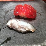 はなれ 味重 - 筋子とコハダの握り