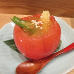 小料理 すず乃 - トマトカップの冷製おでん風