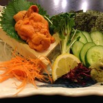 海鮮料理 吾作どん  - H.28.8.15.夜 生うにアテ 1,500円