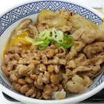Yoshinoya - 牛丼+納豆+玉子