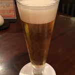 中国料理 桃煌 - 生ビール アサヒスーパードライ 250ml‥‥ワンドリンクサービス