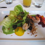 North Pond Cafe - 前菜のエビのサラダ。