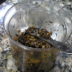 ラーメン力 - 焼きめし５００円を頼むと出てくる辛子高菜。結構ﾋﾟﾘｯとする。