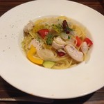 JyoJyo - メカジキと夏野菜のペペロンチーノ