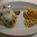 トラットリア グランボッカ - サマートリュフのパスタとうにパスタ