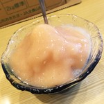 フルーツのにしわき - 桃のかき氷
