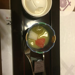 湯回廊 菊屋 - オレンジプリン、アイス、羊羹