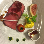 湯回廊 菊屋 - 冷製ローストビーフ グレイビー ジュレ