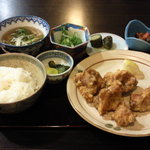 Ayaka - 綾部産上林鶏のから揚げ定食￥900