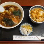 三冨士 - ワンタンカツ丼セット