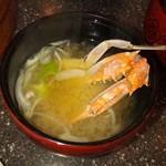 まぐろ茶家 松島店 - サービスカニ汁