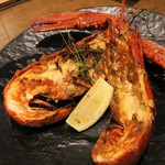 Grilled whole lobster