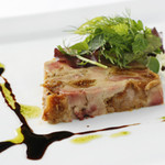 Foie gras and fig terrine with Vincott sauce