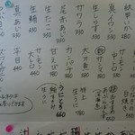 すし廻鮮 うお亭 - 8/13　メニュー２