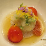 馳走 山傳 - 帆立の炙り