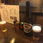 Miharu - 2016年8月。瓶ビール600円。