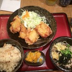 Sobadokorokentoku - 2016年08月18日  とり天定食 900円