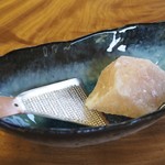Komogakushi Onsen Hoteru - （夕食）陶板焼きのタレ（岩塩）
