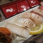 勢 - 塩で食べる炙り寿司