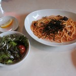 cafe & 創作居酒屋 JIN - 明太子のクリームパスタ　レモン添え