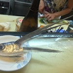 美よし野寿司 - トビウオの『翼』が凄いっす('16.08)