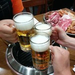 名古屋ビール園　浩養園 - 乾杯！