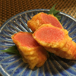 佳肴ながつき - 2016.8. 明太子天ぷら（￥380）