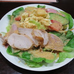 さくらんぼ - ロースハムと生野菜の冷製パスタ、パスタ大盛
