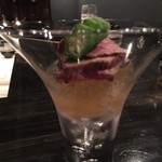 雄三郎 - すだちのジュレと赤身のタタキ