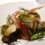 レフェルヴェソンス - すずかぜ〜 翡翠茄子と蝦夷あわび、ディル、白味噌と茗荷