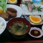 Shinkaigyoryouriuoshigeshokudou - とろはんぺん定食　1,500円
                        