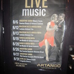 Artango Bar & Steakhouse - ライブ演奏のポスター