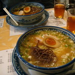 めんや宮田 - ２０１０年１０月再訪　醤油らーめん＆味噌らーめん