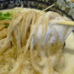 蕎麦 ひのや - 【2010.10　再訪②】　山かけそば　絡まっちゃって～～～